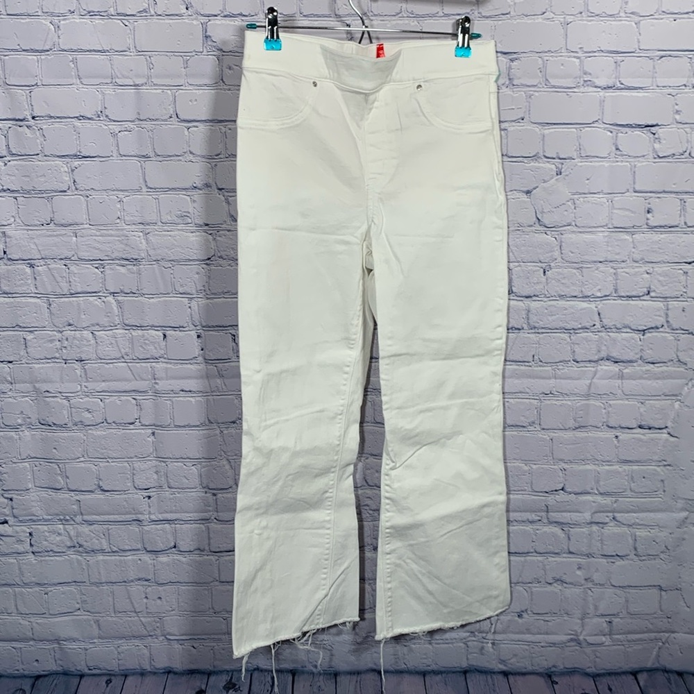 SPANX White Flare & Wide Leg Jeans